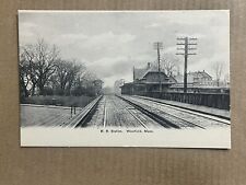 Postcard Westfield MA Massachusetts Railroad Depot Train Station Vintage UDB picture