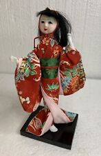 Vintage Japanese Geisha Doll 7” Fancy Kimono Culture Beautifully Handmade picture