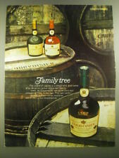 1967 Courvoisier Cognac Ad - Family tree picture