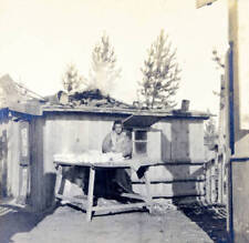 Milk Being Sold In Frozen Cakes Mongolia 1913 OLD PHOTO picture