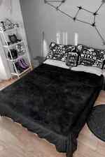 Killstar Webbed Black Burnout Bedspread NEW Spider Web Gothic Soft Plush Blanket picture
