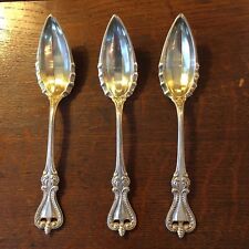 Antique Towle Set of Three Colonial Pattern Fruit Spoons 2.73 Troy Oz  picture