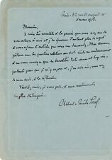 Albert Emile SOREL autograph letter signed Billoux history printing item picture