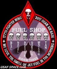 USAF 177th FIGHTER WING -THEATER SECURITY PACKAGE 2017-OSAN AB- FUEL SHOP PATCH picture