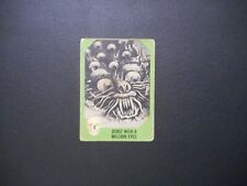 1961 HORROR MONSTER GREEN CARD #1  NU CARD picture