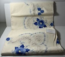 New Hand made Applique & embroidered Table cloth oblong 90