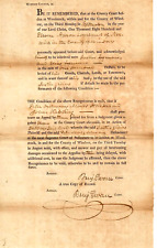 RARE “Vermont Treasurer” Benjamin Swan Hand Signed Court Document picture