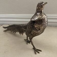 Vintage Cast Metal Peacock/pheasant bird figurine picture
