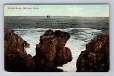 Nahant MA-Massachusetts, Pulpit Rock, Antique, Vintage Souvenir Postcard picture