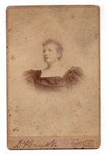 1894 CABINET CARD D.AIUKLE GORGEOUS YOUNG LADY IN DRESS GERMANTOWN PHILADELPHIA picture