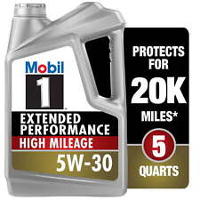Mobil 1 Extended Performance High Mileage Full Synthetic Motor Oil 5W-30,5 Quart picture