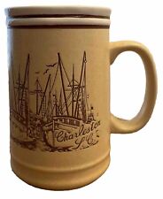 Vintage Embossed Charleston, South Carolina Coffee Mug Sailboats picture