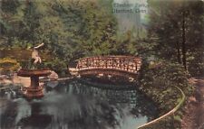 Elizabeth Park Hartford CT Connecticut Bridge Cherub c1907 Antique Postcard M1 picture