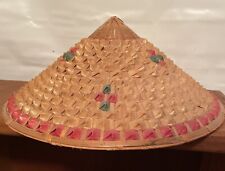 Bamboo Hat Oriental Asian Style BRAND NEW picture