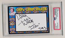 Larry Wilcox Signed Cut Custom Photo Display PSA/DNA Slabbed  CHiPs Jon Baker picture