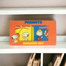 Snoopy Peanuts Message Set of 2 mini Notes & Scribble Pad 1965 Hong Kong picture