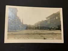 1912 High Street Looking East Toledo Iowa Real Photo Postcard picture