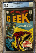 CGC 8.0VF Very Fine BROTHER POWER THE GEEK #1 DC comic Silver Age Hippie oddball picture