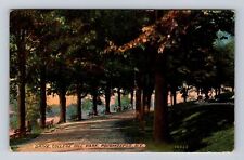 Poughkeepsie NY-New York, Drive, College Hill Park, Antique, Vintage Postcard picture