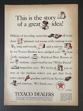 1939 Texaco Dealers This is The Story of a Great Idea Vintage Print Ad picture