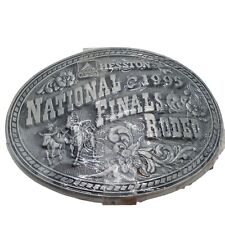 1995 Rodeo Belt Buckle Steer Wrestling NFR National Finals NOS Sealed Vintage picture