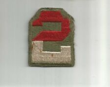 US 2nd ARMY patch 2-3/8 X 1-7/8 #4433 picture