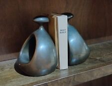 Antique Bronze Bookends, oval stirrup picture