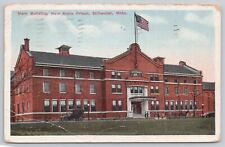 Vtg Post Card Main Building, New State Prison, Stillwater, Maine. Old Cars G192 picture