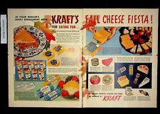 1950 Kraft's Fall Cheese Fiesta Dairy Vintage Print Ad 13220 picture