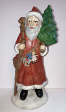 VTG Hand Painted Ceramic Santa Claus/St Nicholas  80s Provincial Mold 1986 picture