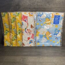 American Greetings (10) Care Bears Vintage Gift Wrap Sheets 2.5ft x 1.1yds. USA picture