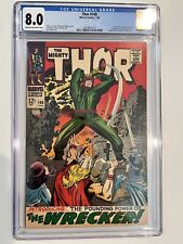 Thor #148 CGC 8.0 VF C/OW Pages 1st App Wrecker, Origin Black Bolt Marvel 1968 picture