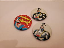 The Tick Buttons Pin Lot Vintage New England Comics 1989 picture