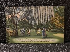 Old Dueling Grounds City Park New Orleans Louisiana Vintage Postcard Unposted picture