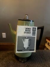 Vintage 1970s General Electric Cm-15 Immersible Percolator Avocado Green Nice picture