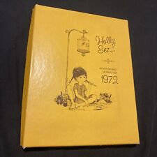 Holly Sez Hobbie Appointment Calendar 1972 Hardbound in Box Unused Rare Vintage picture
