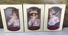 DG Creations porcelain collectible posable pink dress doll Christmas ornament picture