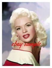JAYNE MANSFIELD COLOR CLOSE UP PHOTO - Hollywood 1950's Movie Star Actress picture