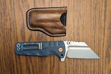 NEW ARTISAN GREY G10 PROPONENT D2 WITH CUSTOM LEATHER BELT SHEATH picture