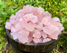 1/4 lb Bulk Lot Natural Rough Rose Quartz Crystals (Raw Reiki Love Healing 4 oz) picture