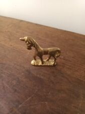 Vintage Brass Unicorn Horse Statue Miniature Mini Figure Statue 2