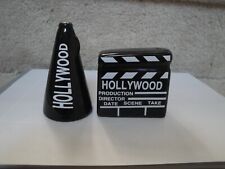 Vintage Hollywood Movie Production Ceramic Salt & Pepper Shakers   picture