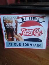 Vintage Metal Pepsi Cola Sign picture