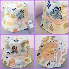 NEW DISNEY PARKS Bucket Sun Hat Princesses - Castle - Floral Pastel NWT $34.99 picture