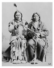 CHIEF SITTING BULL AND HIS NEPHEW ONE BULL NATIVE AMERICANS 8X10 PHOTO picture