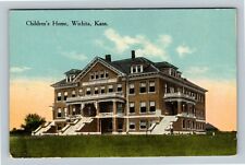 Wichita KS, Children's Home Orphanage, Kansas Vintage Postcard picture