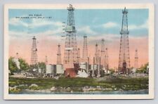 Postcard Oil Field Oklahoma City 1936 picture