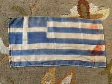 Original Old 1800s WW1 WWI Silk Greek Greece Flag Rare WW2 WWII 1900s Vintage picture