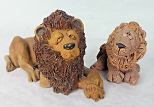 Frumps D&D Studios Leon the Lion Figurine Signed & Dated Douglas 90 + Sad Lion picture