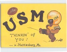 Postcard U.S.M., Thinkin' of You …. in Hattiesburg, Mississippi picture